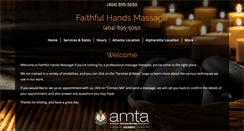 Desktop Screenshot of faithfulhandsmassage.com